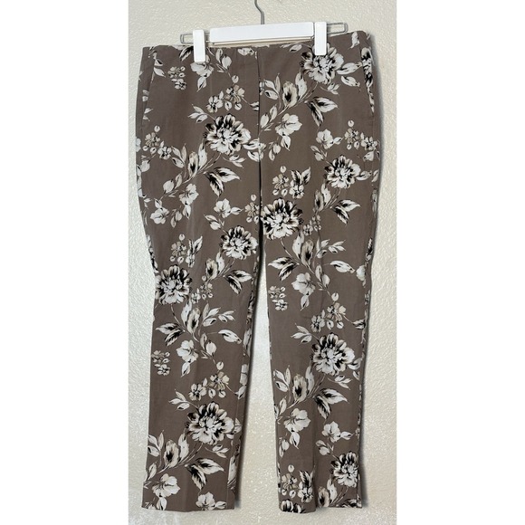 J. Jill Pants - J Jill Size 14 Premium Bi-Stretch Elastic Waistband Floral Pants with Pockets